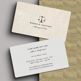 ヴィンテージ紙弁護士ジャスティススケール 名刺