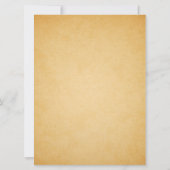 ヴィンテージ紙旋回リハーサルディナー招待状 招待状 (裏面)