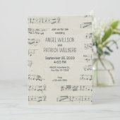 ヴィンテージ紙音結婚音 招待状 (スタンド正面)