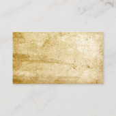 ヴィンテージ紙&クイルライター名刺 名刺 (裏面)