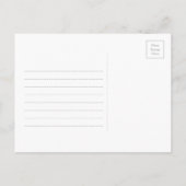 ヴィンテージ紙 | サプライズバースデーパーティータイポグラフィ インビテーションポストカード (裏面)