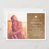 ヴィンテージ紙 古い卒業写真 卒業パーティー 招待状 (裏面)