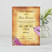 ヴィンテージ紙 招待状 (スタンド正面)