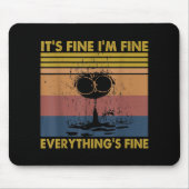 ヴィンテージ素晴らしは素晴らし全て素晴らしおもしろい猫 マウスパッド (正面)