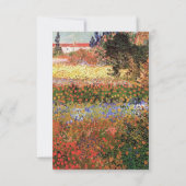 ヴィンテージ素晴らしアート開花ガーデンRSVP結婚 出欠カード (裏面)