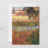 ヴィンテージ素晴らしアート開花庭園の結婚式 招待状 (裏面)