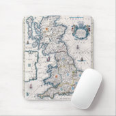 ヴィンテージ素晴らしイギリスマップ履歴 – 恋人デザイン マウスパッド (マウス)