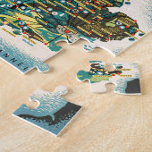 ヴィンテージ素晴らしイギリスリソースマップ ジグソーパズル (側面)