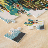 ヴィンテージ素晴らしイギリスリソースマップ ジグソーパズル (側面)