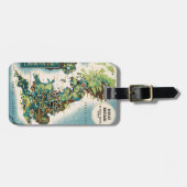 ヴィンテージ素晴らしイギリスリソースマップ ラゲッジタグ (正面横)