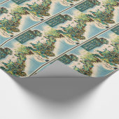 ヴィンテージ素晴らしイギリスリソースマップ ラッピングペーパー (角)