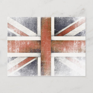 ヴィンテージ素晴らしイギリス旗 ポストカード