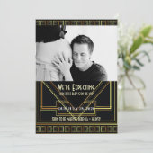 ヴィンテージ素晴らしギャツビー写真妊娠発表 案内状 (スタンド正面)