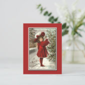 ヴィンテージ素晴らしクリスマスカード シーズンポストカード (スタンド正面)