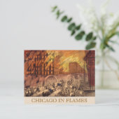 ヴィンテージ素晴らしシカゴイリノイ火災 ポストカード (スタンド正面)