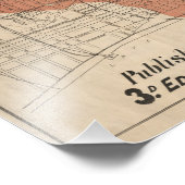 ヴィンテージ素晴らしシカゴ火災地図， 1871 フォトプリント            (角)