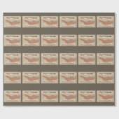 ヴィンテージ素晴らしシカゴ火災地図, 1871 ラッピングペーパー (フラット)