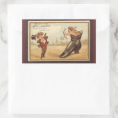 ヴィンテージ素晴らしシューズ広告 長方形シール (バッグ)