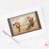 ヴィンテージ素晴らしシューズ広告 長方形シール (封筒)