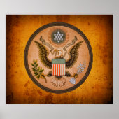 ヴィンテージ素晴らしシール1890統一された州 ポスター (正面)