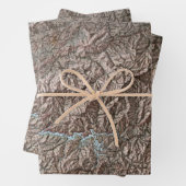 ヴィンテージ素晴らしスモーキーマウンテン国立公園マップポ ラッピングペーパーシート (インサイチュ)