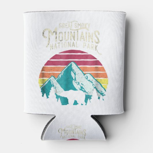ヴィンテージ素晴らしスモークマウンテンズナショナルパークベアT 缶クーラー (正面)
