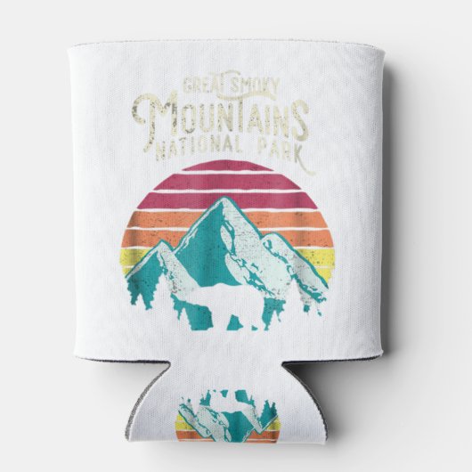 ヴィンテージ素晴らしスモークマウンテンズナショナルパークベアT 缶クーラー (裏面)