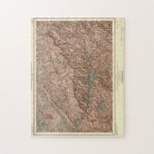 ヴィンテージ素晴らしスモークマウンテンズナショナルパークマップ ジグソーパズル (縦)