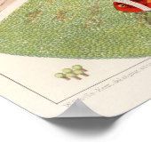 ヴィンテージ素晴らしバリアリーフのオーストラリアアネモネス ポスター (角)