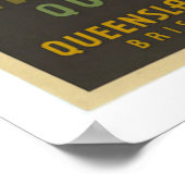 ヴィンテージ素晴らしバリアリーフ旅行ポスター ポスター (角)