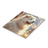 ヴィンテージ素晴らしピレネー絵画ズドッグ タイル (側面)