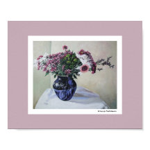 ヴィンテージ素晴らしピンクの花アートbyポラB.アレックス