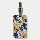 ヴィンテージ素晴らしフラワーフォトデザイン ラゲッジタグ (正面縦)