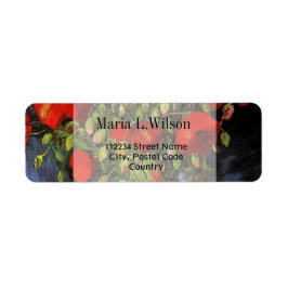 ヴィンテージ素晴らしフローラ住所 シール