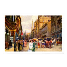 ヴィンテージ素晴らしベルエポックシーンウィーンオーストリア