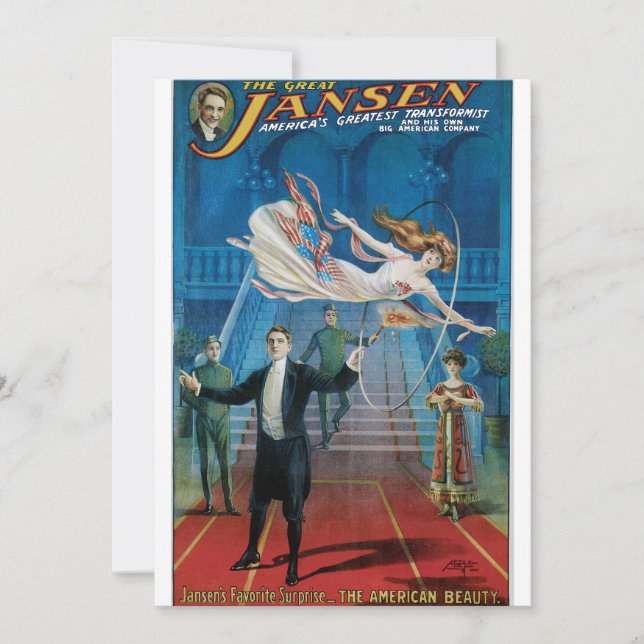 ヴィンテージ素晴らしヤンセン広告のポスター (正面)