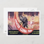 ヴィンテージ素晴らしルナパーク ポストカード (正面/裏面)