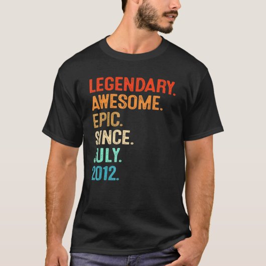 ヴィンテージ素晴らしレジェンドEpic 2012年7月9日Biより Tシャツ (正面)