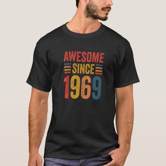 ヴィンテージ素晴らしレトロ1969年53番目の誕生日Ide Tシャツ (正面)