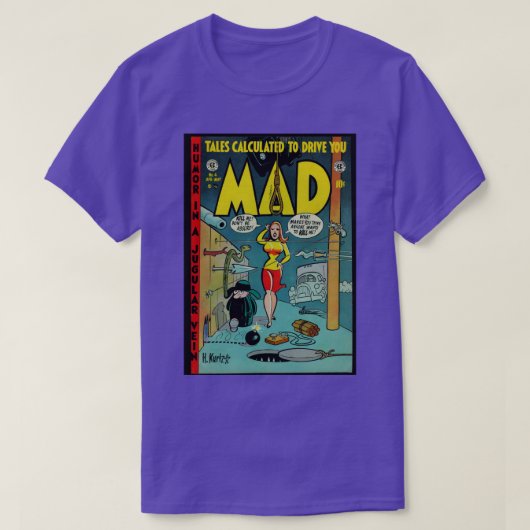 ヴィンテージ素晴らし不機嫌誌のカバーアート Tシャツ (デザイン正面)