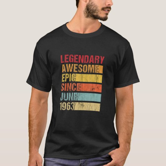 ヴィンテージ素晴らし伝説の叙事詩1963年6月以来Bir Tシャツ (正面)