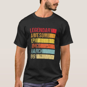 ヴィンテージ素晴らし伝説的エピック1991年3月Bi以降 Tシャツ