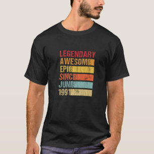ヴィンテージ素晴らし伝説的エピック1991年6月以来Bir Tシャツ