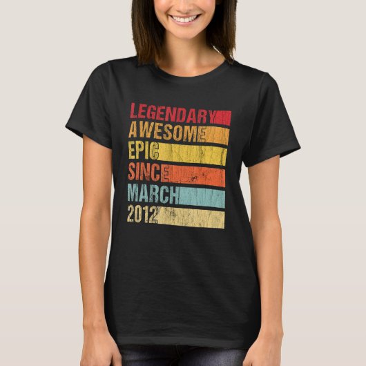 ヴィンテージ素晴らし伝説的エピック2012年3月Bi以降 Tシャツ (正面)