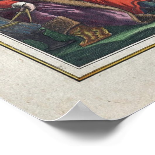 ヴィンテージ素晴らし平面圏コペルニクス宇宙 ポスター (角)