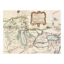 ヴィンテージ素晴らし湖のマップ