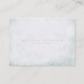 ヴィンテージ素晴らし薄紫とホワイトローズ 名刺 (裏面)