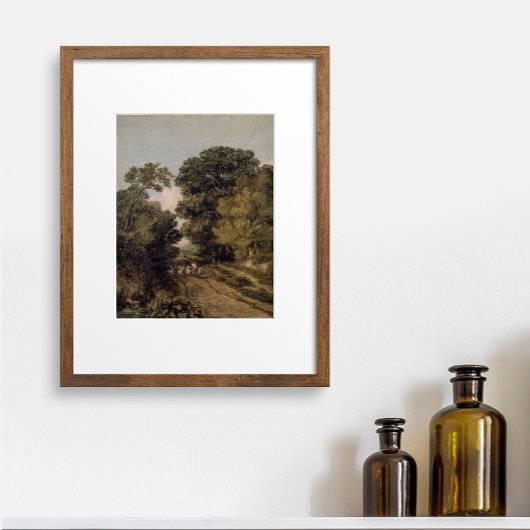 ヴィンテージ素晴らし造園田舎風 ポスター