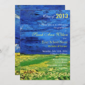 ヴィンテージ素晴らし造形芸術卒業党 招待状 (正面/裏面)