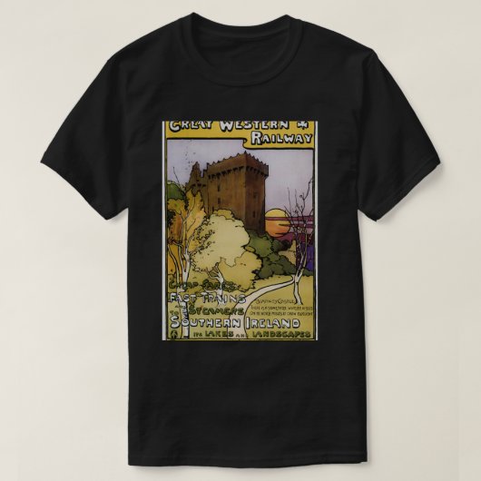 ヴィンテージ素晴らし鉄道 Tシャツ (デザイン正面)